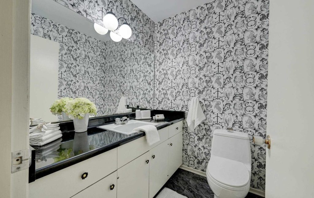 powder room we're renovating at Craven Homestead