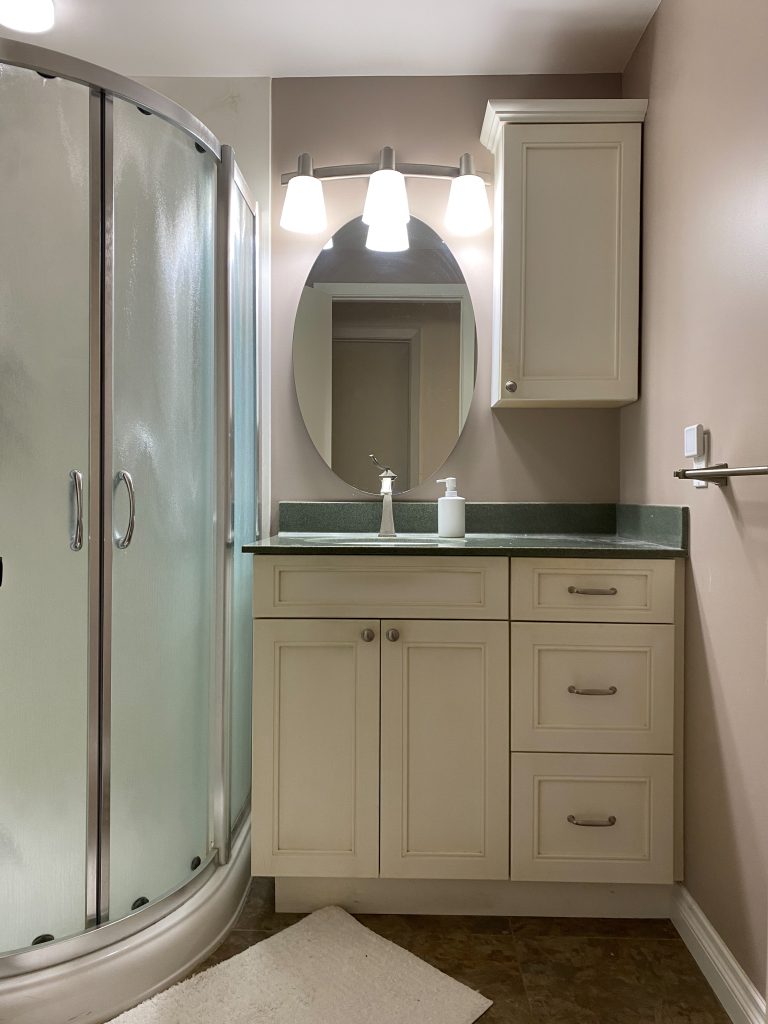 tiny primary bathroom we're renovating, Jess Craven Interiors
